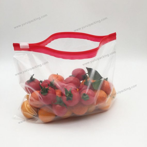 Food Storage Slider Bag Color Box Packaging