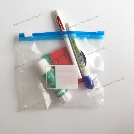 LDPE Slider Bag for Stationery Packaging