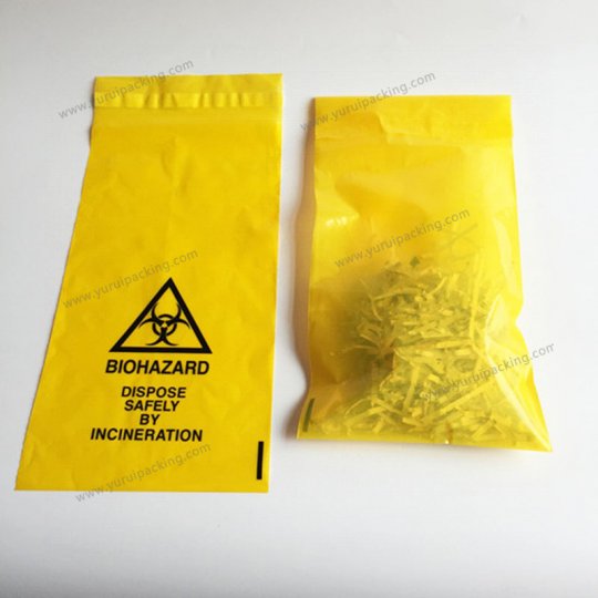 LDPE Yellow Biohazard Waste Disposal Bag
