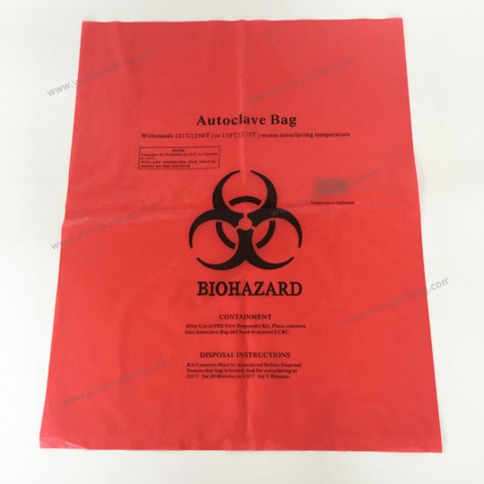 Autoclavable HDPE Biohazard Bags