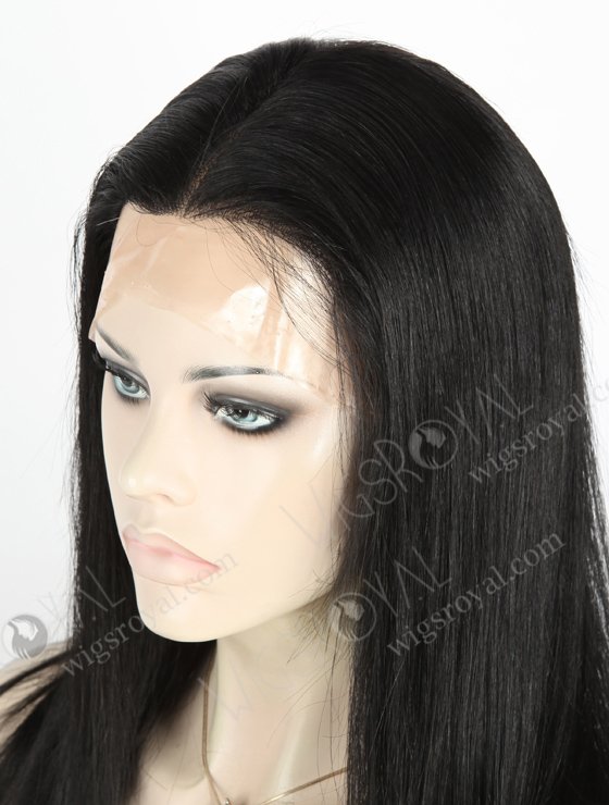 In Stock Brazilian Virgin Hair 20" Straight Color 1# Full Thin Skin Wig FLW-04265-306