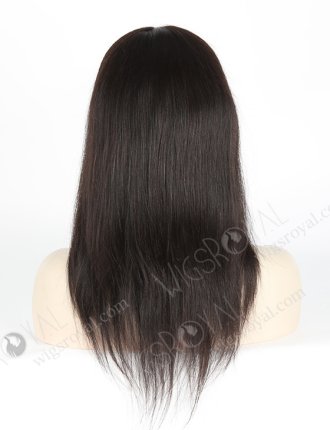 In Stock Indian Remy Hair 14" Light Yaki Natural Color Silk Top Full Lace Wig STW-004