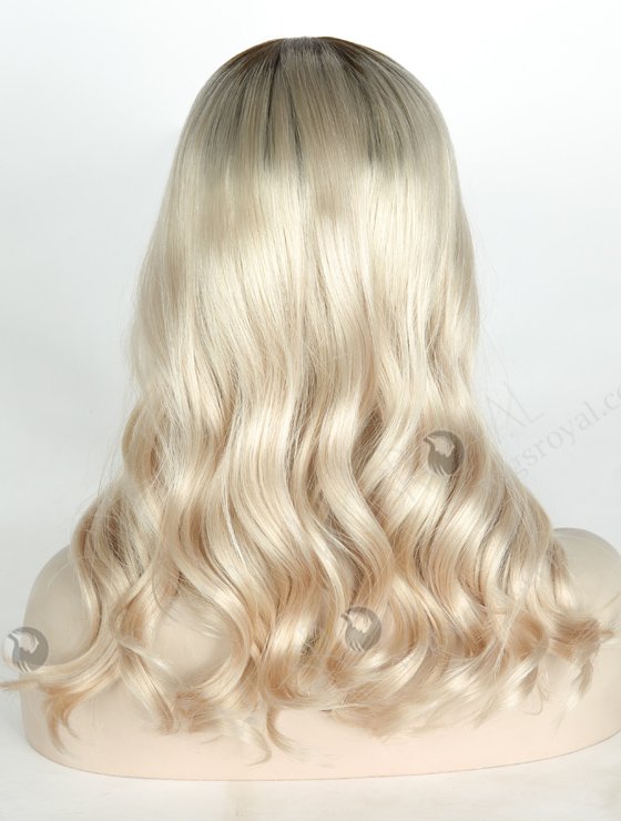In Stock European Virgin Hair 16" One Length Bouncy Curl T9/White Color 8"×8" Silk Top Wefted Hair Topper-023-693