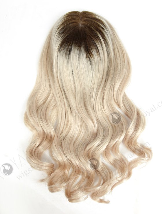 In Stock European Virgin Hair 16" One Length Bouncy Curl T9/White Color 8"×8" Silk Top Wefted Hair Topper-023-684