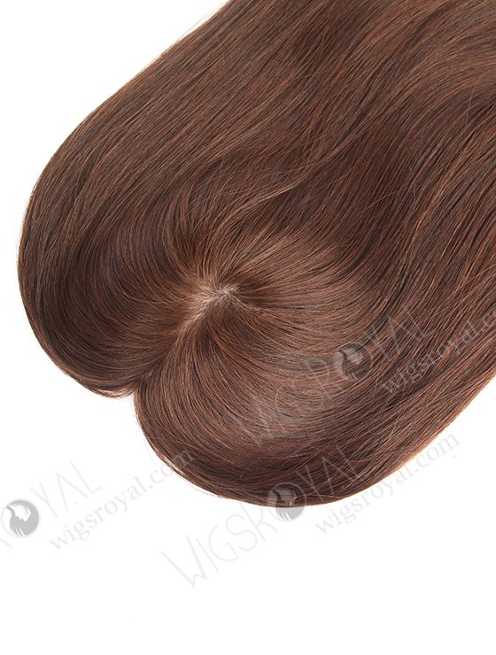 In Stock European Virgin Hair 16" One Length Straight 2a# Color 5.5"×5.5" Silk Top Wefted Kosher Topper-024-419