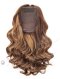 In Stock European Virgin Hair 16" Bouncy Curl 3# with T3/8# Highlights 7"×7" Silk Top Wefted Topper-034