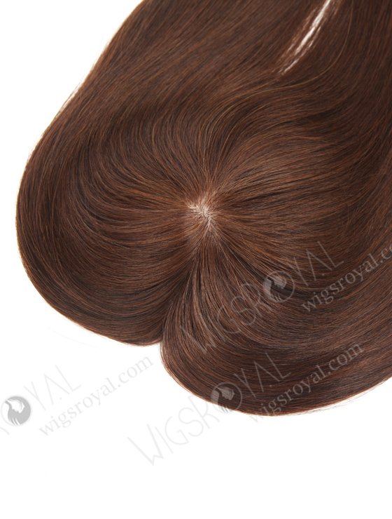 High Quality Remy Hair Crown Toppers Hair Piece | In Stock 5.5"*6" European Virgin Hair 16" Straight Color 2a# Silk Top Hair Topper-040-740