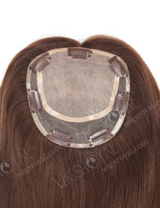 High Quality Remy Hair Crown Toppers Hair Piece | In Stock 5.5"*6" European Virgin Hair 16" Straight Color 2a# Silk Top Hair Topper-040