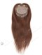 Clip In Crown Filler Hair Pieces Chocolate Brown Premium Remy Human Hair Topper | In Stock 5.5"*6" European Virgin Hair 16" Straight Color 3# Silk Top Hair Topper-053