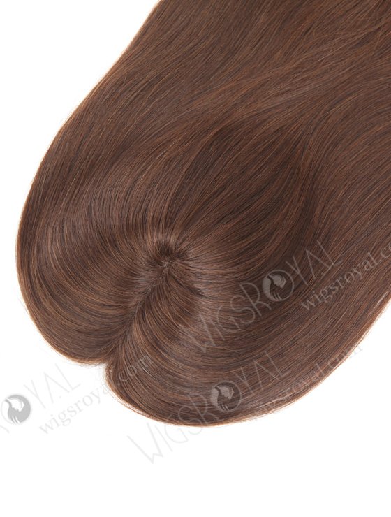 In Stock 7"*7" European Virgin Hair 16" Straight Color 2a# Mono Top Hair Topper-051-369