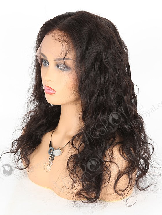 In Stock Indian Remy Hair 18" Natural Wave Natural Color Lace Front Wig SLF-01274-646