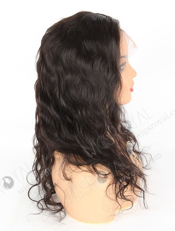 In Stock Indian Remy Hair 18" Natural Wave Natural Color Lace Front Wig SLF-01274-652