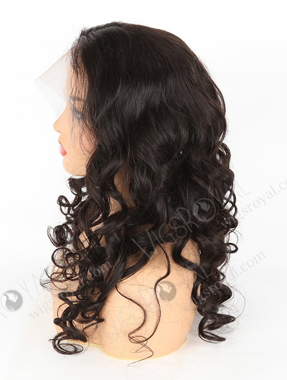 In Stock Indian Remy Hair 22" Ocean Wave Natural Color Lace Front Wig SLF-01286-440