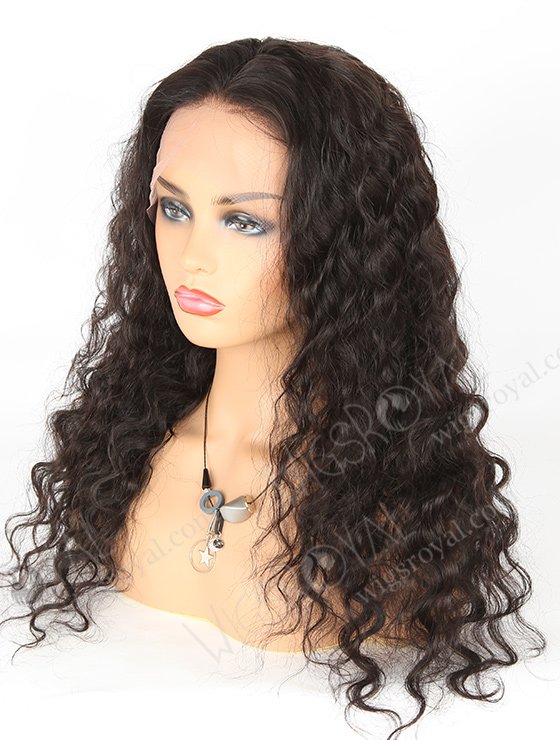 In Stock Indian Remy Hair 22" Deep Body Wave Natural Color Lace Front Wig SLF-01280-544