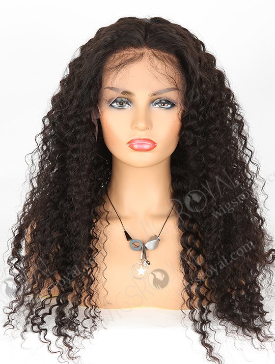 In Stock Indian Remy Hair 24" Deep Wave Natural Color Lace Front Wig SLF-01285-454
