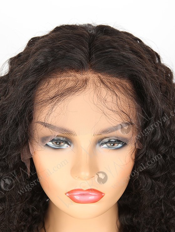 In Stock Indian Remy Hair 24" Deep Wave Natural Color Lace Front Wig SLF-01285-456