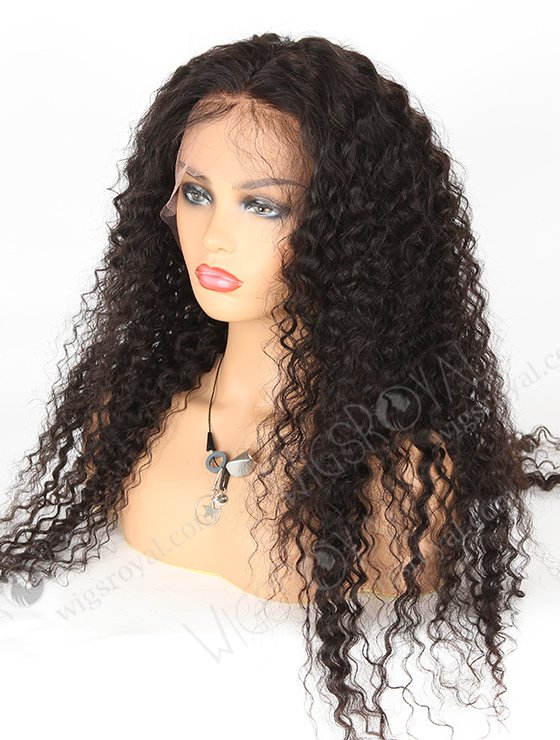 In Stock Indian Remy Hair 24" Deep Wave Natural Color Lace Front Wig SLF-01285-455