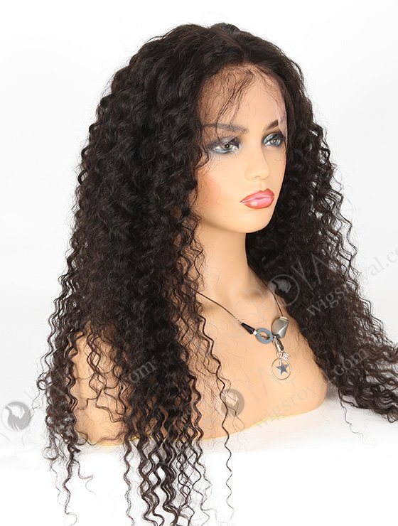 In Stock Indian Remy Hair 24" Deep Wave Natural Color Lace Front Wig SLF-01285-458