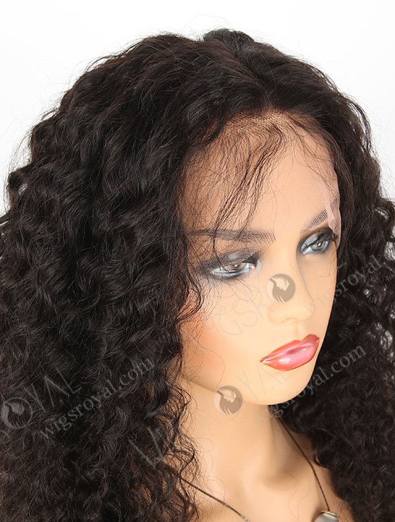 In Stock Indian Remy Hair 24" Deep Wave Natural Color Lace Front Wig SLF-01285-460