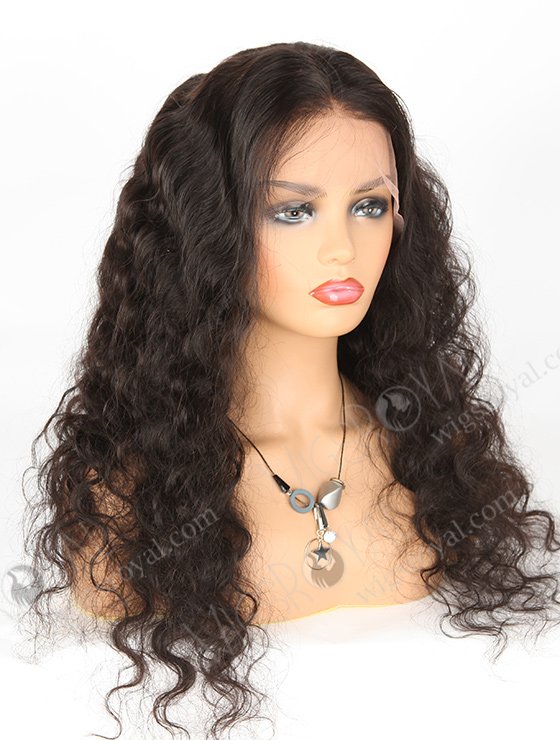 In Stock Indian Remy Hair 24" Deep Body Wave Natural Color Lace Front Wig SLF-01281-517