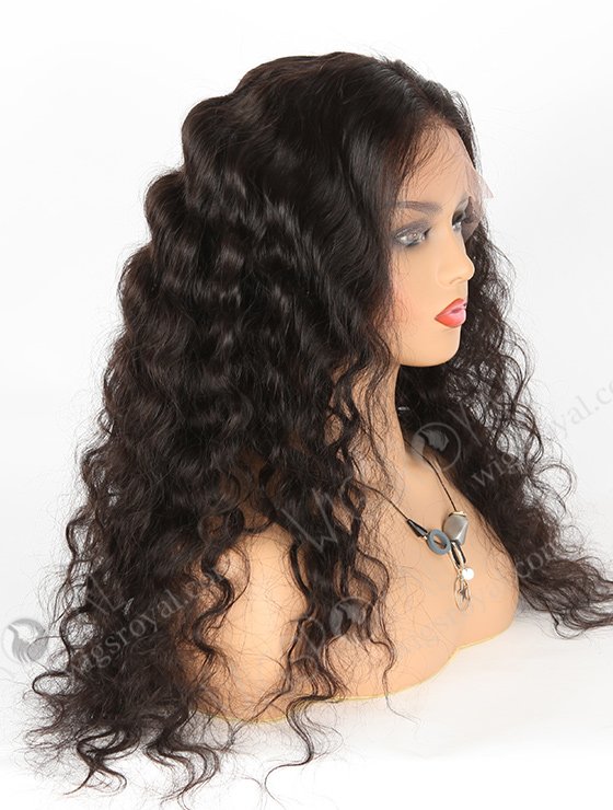 In Stock Indian Remy Hair 24" Deep Body Wave Natural Color Lace Front Wig SLF-01281-518