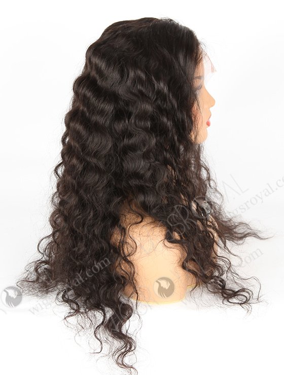 In Stock Indian Remy Hair 24" Deep Body Wave Natural Color Lace Front Wig SLF-01281-520