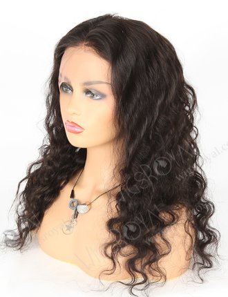 In Stock Indian Remy Hair 20" Deep Body Wave Natural Color Lace Front Wig SLF-01279