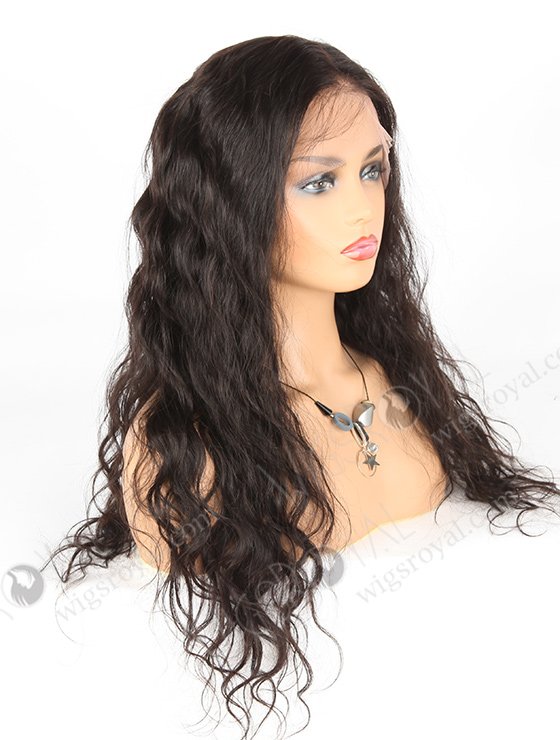In Stock Indian Remy Hair 22" Natural Wave Natural Color Lace Front Wig SLF-01276-613