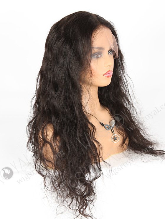 In Stock Indian Remy Hair 24" Natural Wave Natural Color Lace Front Wig SLF-01277-596