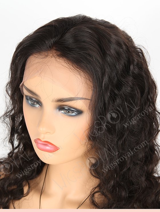 In Stock Indian Remy Hair 18" Deep Body Wave Natural Color Lace Front Wig SLF-01278-583