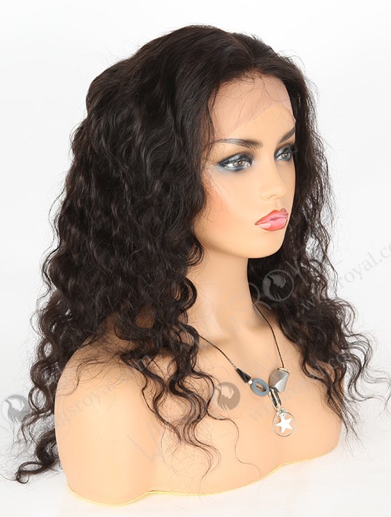 In Stock Indian Remy Hair 18" Deep Body Wave Natural Color Lace Front Wig SLF-01278-579