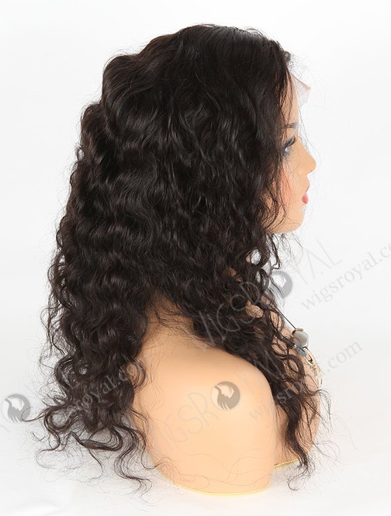 In Stock Indian Remy Hair 18" Deep Body Wave Natural Color Lace Front Wig SLF-01278-580