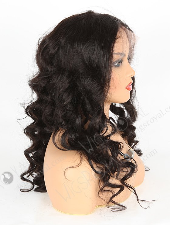 In Stock Indian Remy Hair 24" Ocean Wave Natural Color Lace Front Wig SLF-01287-411