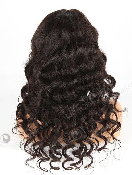 In Stock Indian Remy Hair 24" Ocean Wave Natural Color Lace Front Wig SLF-01287-409