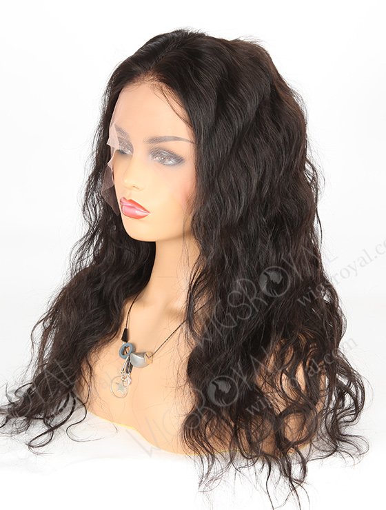 In Stock Indian Remy Hair 20" Natural Wave Natural Color Lace Front Wig SLF-01275-632