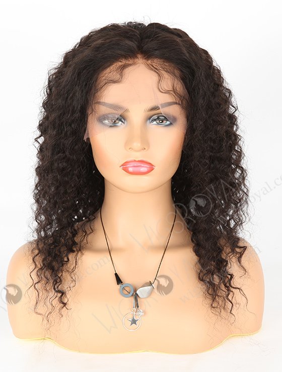 In Stock Indian Remy Hair 18" Deep Wave Natural Color Lace Front Wig SLF-01282-499