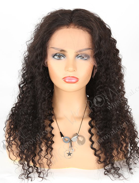 In Stock Indian Remy Hair 22" Deep Wave Natural Color Lace Front Wig SLF-01284-474