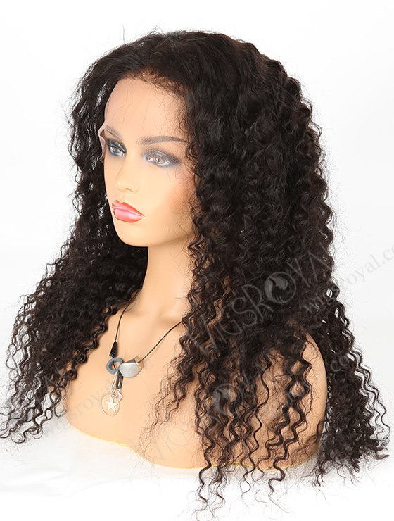 In Stock Indian Remy Hair 22" Deep Wave Natural Color Lace Front Wig SLF-01284-476