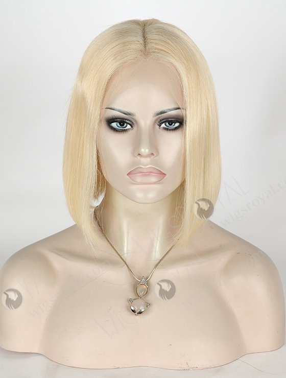 In Stock Indian Remy Hair 10" BOB Straight 613# Color Lace Front Wig SLF-01290-1086