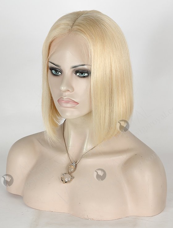 In Stock Indian Remy Hair 10" BOB Straight 613# Color Lace Front Wig SLF-01290-1088