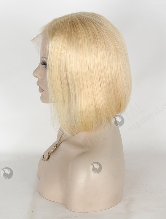 In Stock Indian Remy Hair 10" BOB Straight 613# Color Lace Front Wig SLF-01290-1090