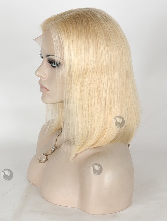 In Stock Indian Remy Hair 12" BOB Straight 613# Color Lace Front Wig SLF-01291-1096