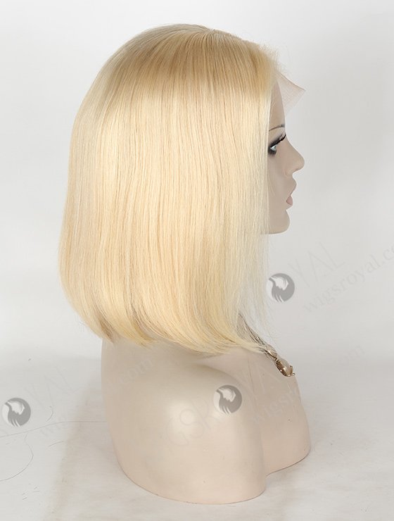 In Stock Indian Remy Hair 12" BOB Straight 613# Color Lace Front Wig SLF-01291-1100