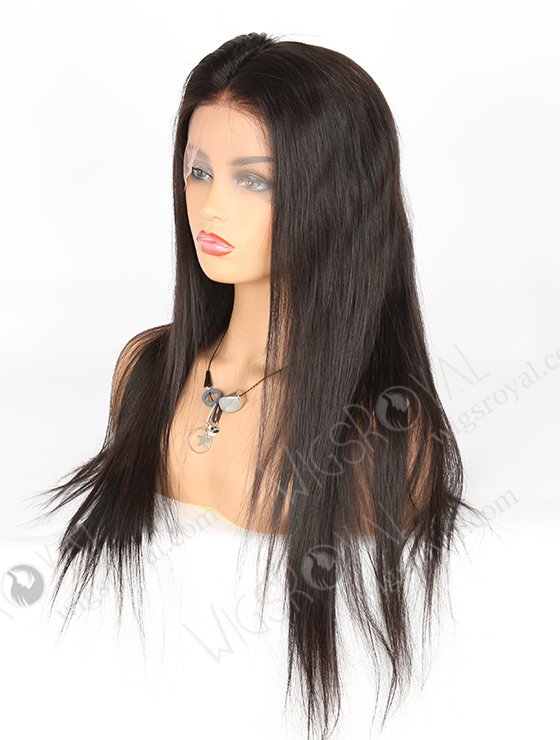In Stock Indian Remy Hair 22" Straight Natural Color Lace Front Wig SLF-01272-937