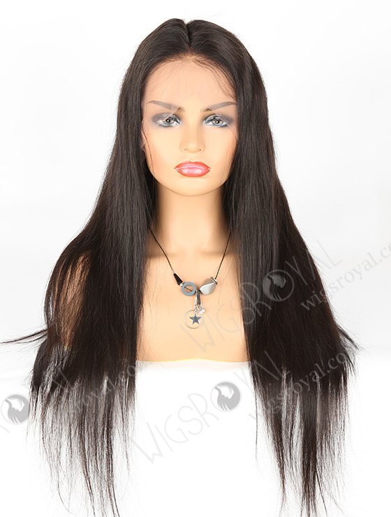 In Stock Indian Remy Hair 24" Straight Natural Color Lace Front Wig SLF-01273-928
