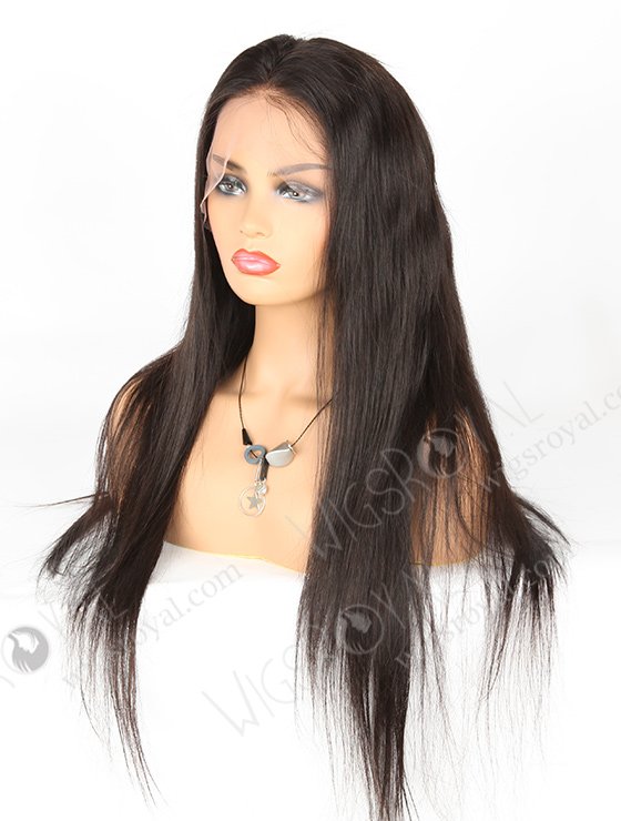 In Stock Indian Remy Hair 24" Straight Natural Color Lace Front Wig SLF-01273-929