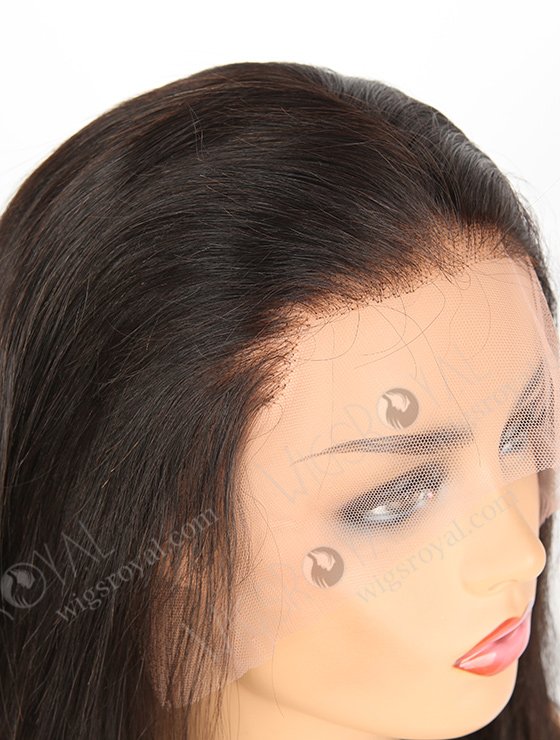In Stock Indian Remy Hair 18" Straight Natural Color Lace Front Wig SLF-01270-955