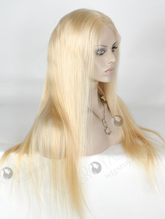 In Stock Indian Remy Hair 24" Straight Color 613# Lace Front Wig SLF-01266-993