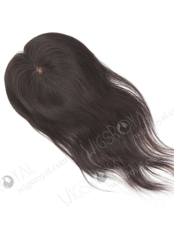 Best Natural Hair Toppers for Thinning Hair  | In Stock 5.5"*6" Indian Virgin Hair 14" Straight Natural Color Silk Top Hair Topper-013-1281