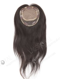 Best Natural Hair Toppers for Thinning Hair  | In Stock 5.5"*6" Indian Virgin Hair 14" Straight Natural Color Silk Top Hair Topper-013